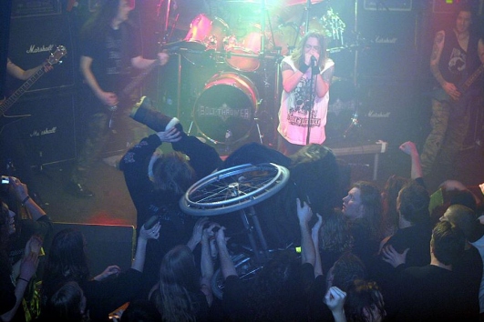 Bolt Thrower - Crowdsurfing Wheelchair - Atak Club, Holland