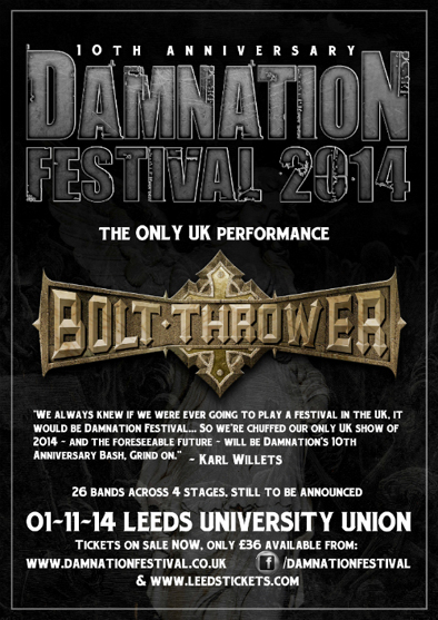 Bolt Thrower Damnation Fest 2014